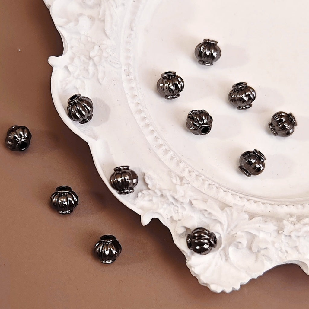 Alloy Lantern Spacer Beads 6mm Tibetan Style 100pcs 5