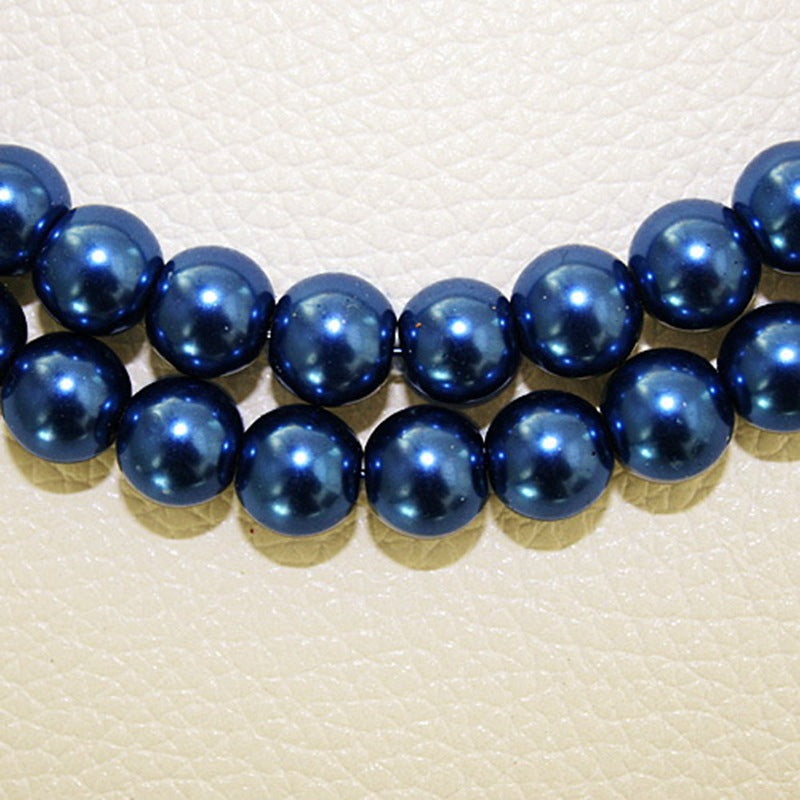 Pearl Glass Beads 10mm Imitation Smooth Lustrous Finish 20pcs 12