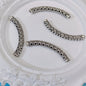 Tube Metal Beads 35mm Ancient Coins Pattern Curved 30pcs 4