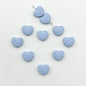 Heart Metal Beads 12mm Baking Painted Biscuit Style 20pcs 12