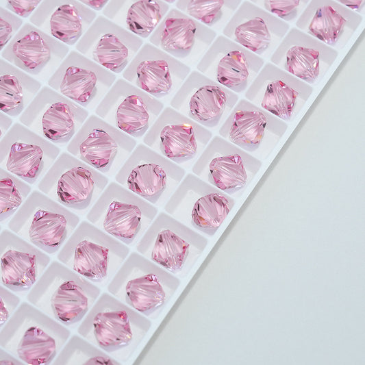 Electroplated Seed Glass Beads 4mm Faceted Multi Colored 40pcs 2