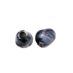 Imitation Jade Acrylic Beads 15mm Large Hole Ink Color 50pcs 5