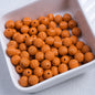 Painted Pumpkin Acrylic Beads 9mm Striped Bright Colors 100pcs 14