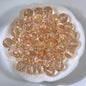 Transparent Glass Beads 10mm Soft Pastel Glossy Finish 100pcs 16