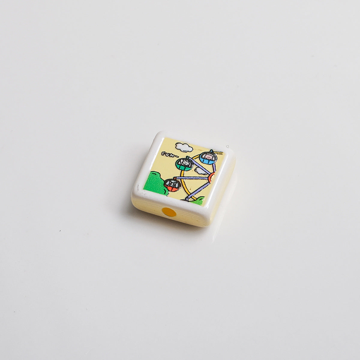 Polaroid Square Acrylic Beads 25mm Mini Camera Designs 10pcs 27