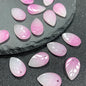 Czech Glass Beads Leaf 18mm Imitation Jade Translucent Green 50pcs 7
