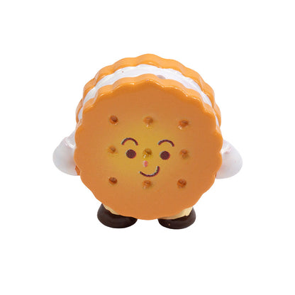 Painted Personified Cookies Acrylic Beads Assorted Designs 10pcs 9