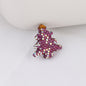 Polymer Clay Christmas Tree Rhinestone Beads 27mm Pre-Lit 2pcs 8