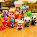 PVC Cartoon Halloween Couple Keychain Colorful Festive Charm 3
