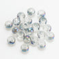 Electroplated Glass Beads 8 10mm Large Hole Rainbow Finish 50pcs 7