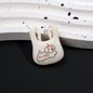 Painted Handbag Acrylic Beads 25mm Cartoon Pattern Bright Colors 10pcs 11