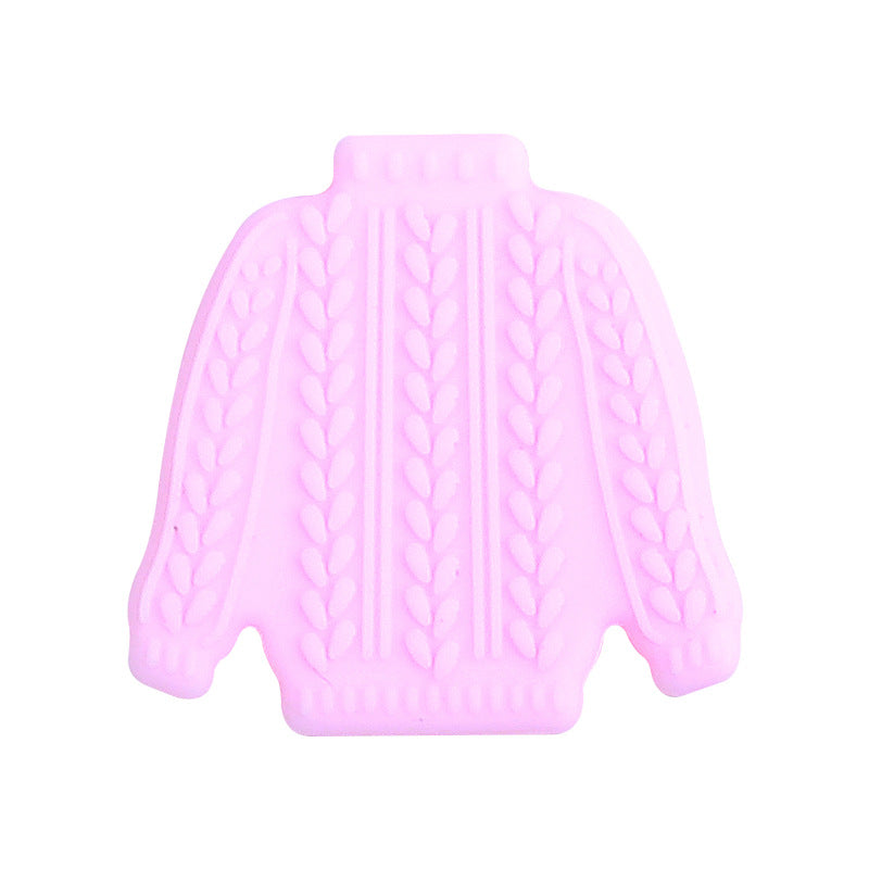 Silicone Focal Beads Sweater Cable Knit Pattern 20pcs 8