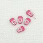 Baking Painted Metal Beads 14mm Milk Tea Mini Cup Design 10pcs 13
