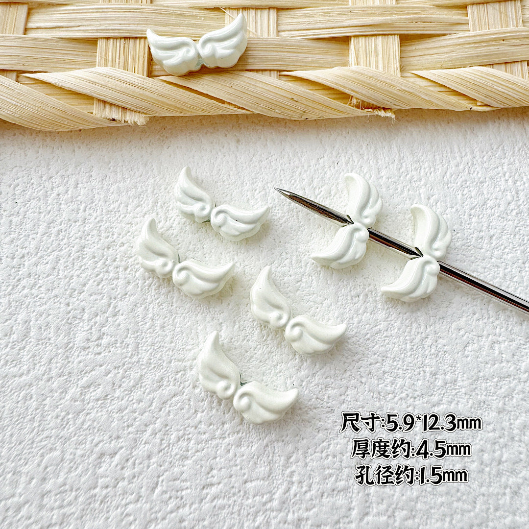 Baking Painted Cheese Animal Metal Beads Whimsical Pastel Colors 20pcs 6