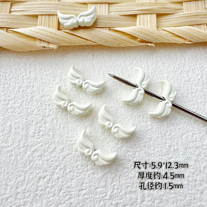 Baking Painted Cheese Animal Metal Beads Whimsical Pastel Colors 20pcs 6
