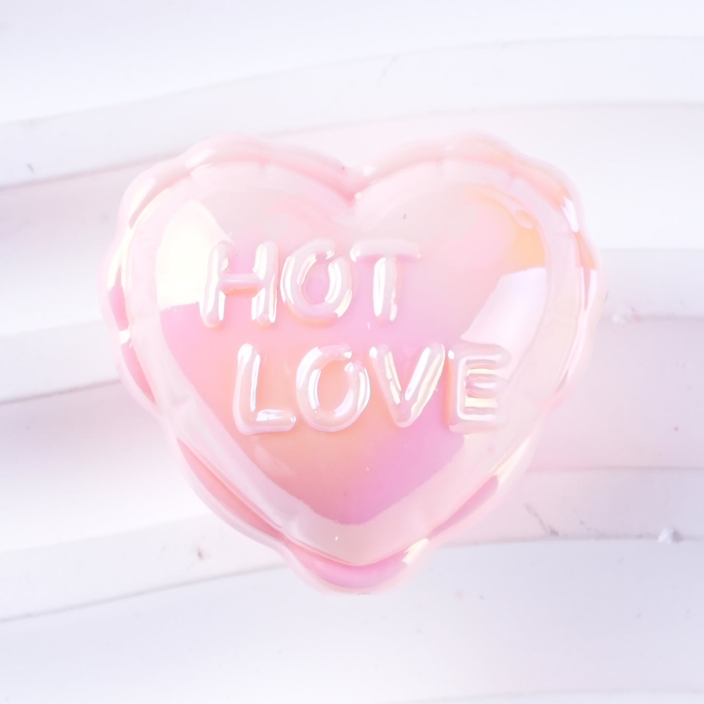 UV Plating Balloon Shaped Heart Star Acrylic Beads 25mm Glossy Pastel 50pcs 8