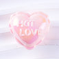 UV Plating Balloon Shaped Heart Star Acrylic Beads 25mm Glossy Pastel 50pcs 8