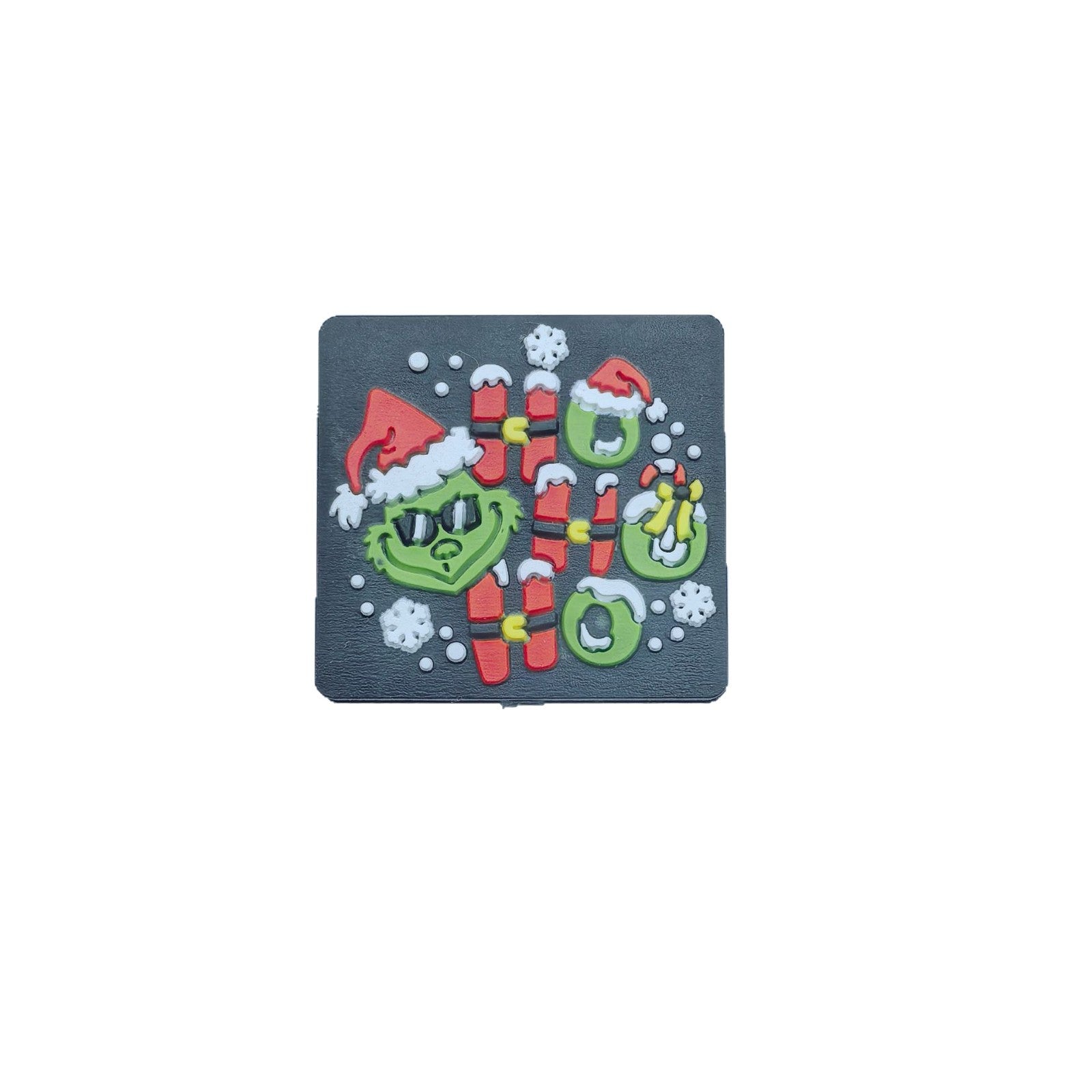 Silicone Focal Beads Christmas Grinch Poses and Text 20pcs 5