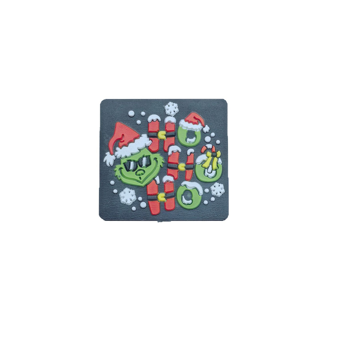 Silicone Focal Beads Christmas Grinch Poses and Text 20pcs 5