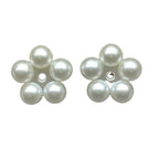 Flat Snowflake Acrylic Beads 15-25mm Pearly White ABS Plastic 100pcs 5