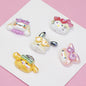 Glossy Resin Beads Swimming Sanrio Characters 2mm Hole 10pcs 4