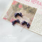 Silicone Focal Beads Sassy Barbie Style Baking Painted Alloy Black Pink 21