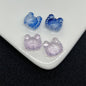 Small Crab Glass Beads 14mm Transparent Assorted Colors 100pcs 4