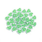Heart Acrylic Beads 20mm White Transparent Love Horizontal Hole 20pcs 9