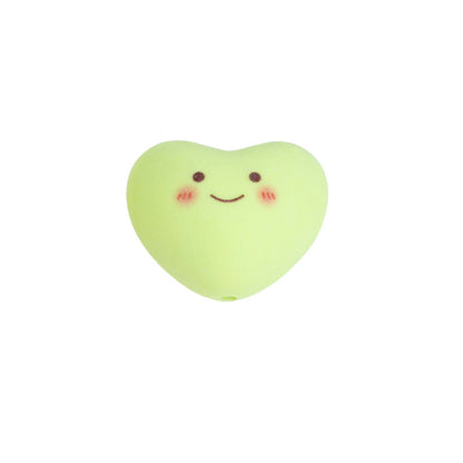 Painted Star and Heart Acrylic Beads 23mm Pastel Matte 50pcs 11