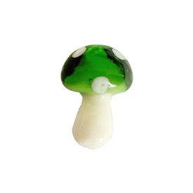 Mushroom Glass Beads 15mm 20mm Glossy Colorful Caps with Spots 100pcs 6