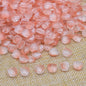 Gradient Tulip Petals Leaves Glass Beads Petal 9mm Leaf 14mm 100pcs 6