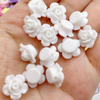 Japanese Camellia Acrylic Beads 12mm Pastel Colors 100pcs 3