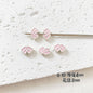 Baking Painted Potato Chips Card Metal Beads 2mm Hole 20pcs 8