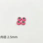 Brass Spacer Beads 10mm Colorful Enamel Large Hole 20pcs 11