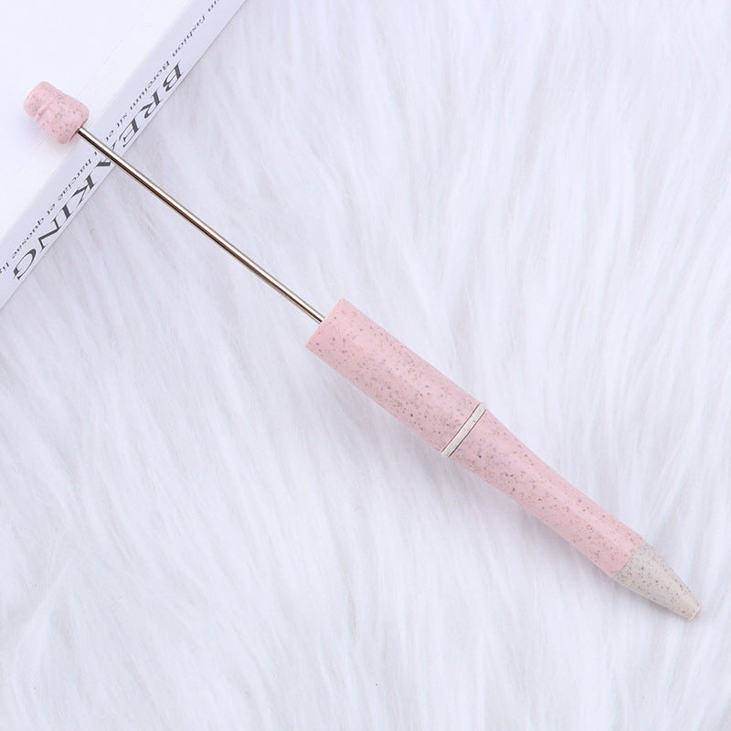 Beadable Pen Biodegradable ABS Wheat Straw Speckled Pastel Colors 10