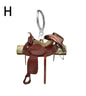 Acrylic Saddle Keychain Vintage Western Cowboy Style 24