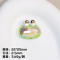 Plating Resin Character Beads Glossy Pastel Tones Big Mouth 10pcs 6