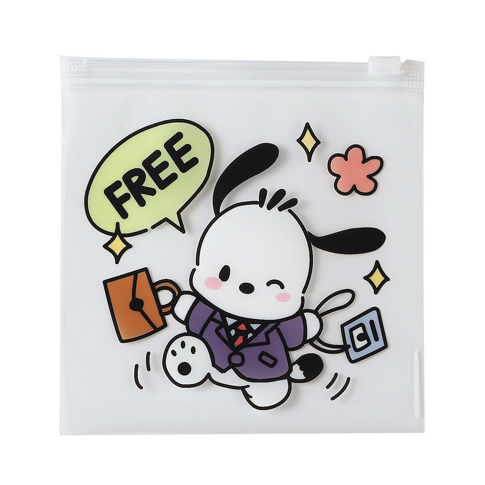 Clear Zip Lock Bags 13.5x13.5cm PE Plastic Sweet Sanrio Print 20pcs 5
