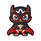 Silicone Focal Beads Owl Super Hero Wearing Mask and Cape 20pcs 6