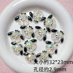 Iridescent Resin Beads Sanri Figures 5pcs Mixed Characters 3