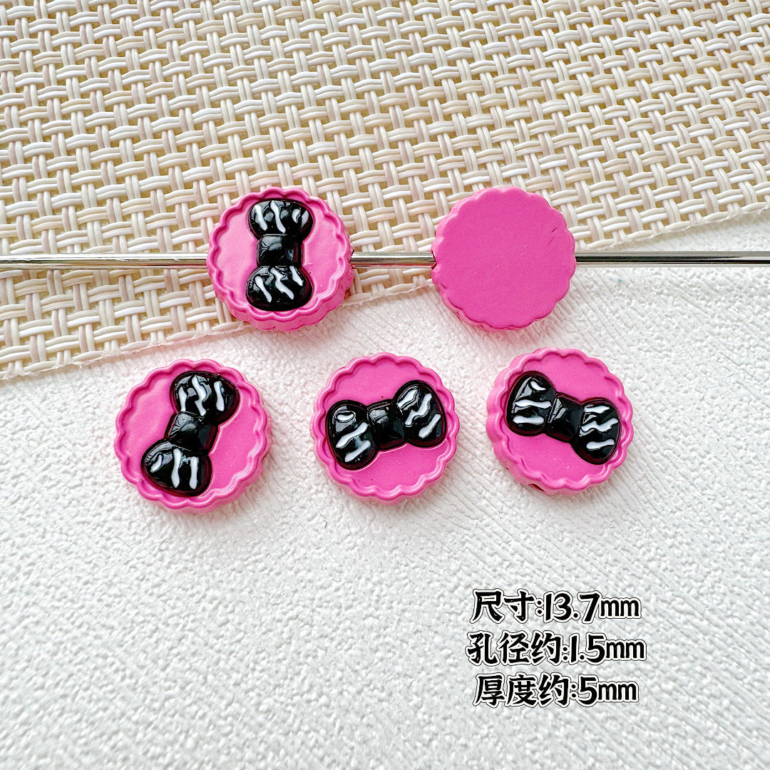 Butterfly Painted Metal Beads Decorative Alloy 10pcs 31