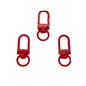 Colorful Zinc Alloy Keychain Hooks 33mm Baking Painted 50pcs 15