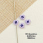 Bone and Heart Metal Beads 15mm and 10mm Baking Painted Alloy 10pcs 20