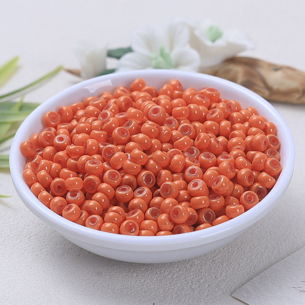 Glass Donut Spacer Beads 4mm Solid Color 200pcs 11