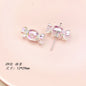 Transparent Bow Series Acrylic Beads AB Colored Plating 12