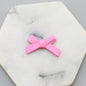 Rubberized Spray Painted Cross Acrylic Beads 34x21mm Matte Mixed Colors 20pcs 11