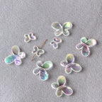 Transparent Butterfly Acrylic Beads 12mm 16.5mm 21.5mm 30mm Smooth 10pcs 3