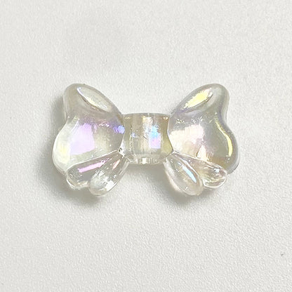 Clear Plating Butterfly Acrylic Beads 15mm Pastel Iridescent 20pcs 13