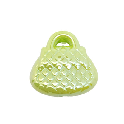 UV Plating Handbag Acrylic Beads 23x22x7mm Pastel Glossy 50pcs 5