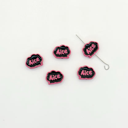 Frame Metal Beads 9x12mm Baking Painted Enamel Alloy 10pcs 9